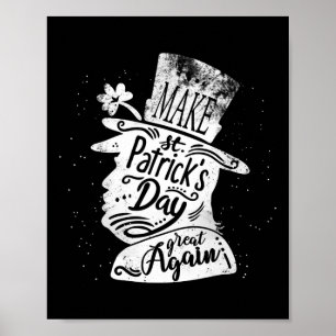 Póster Haga que el día de San Patricio sea genial de nuev
