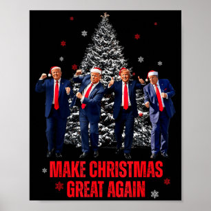 Póster Haga que la Navidad sea grande otra vez Santa Trum
