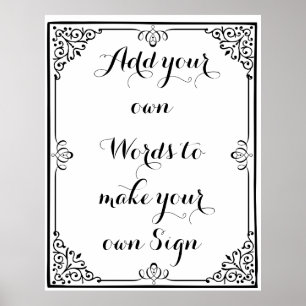 Póster Haga su propio poster para su fiesta