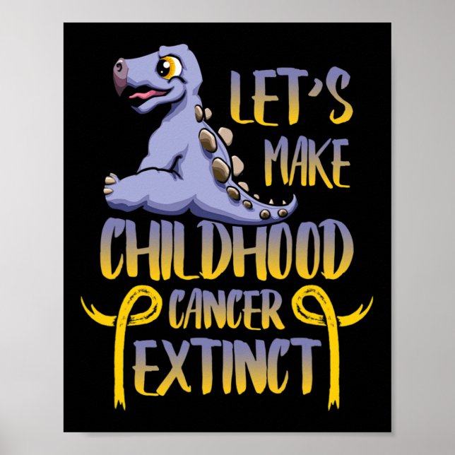 Póster Hagamos que el cáncer infantil extinga nuevamente  (Frente)