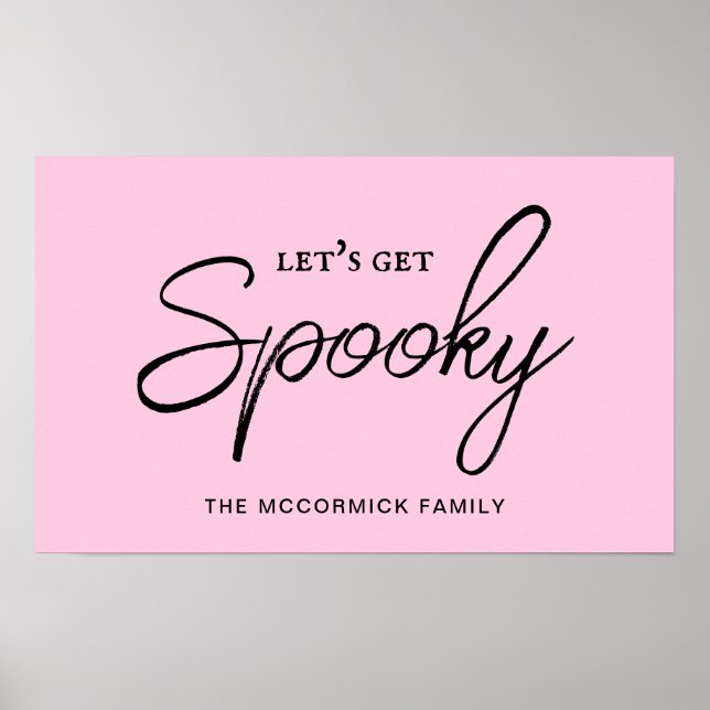Póster Hagamos que se asuste el guión Pastel de Halloween (Frente)