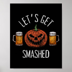 Póster Hagamos que se rompa la divertida calabaza de Hall