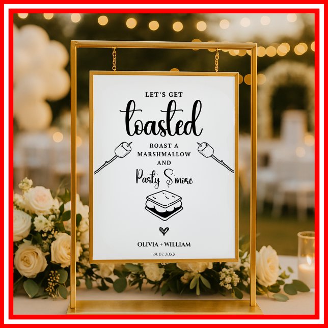 Póster Hagamos Rótulo de Boda de marismas asadas (Subido por el creador)