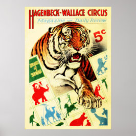 Póster HAGENBECK WALLACE CIRCUS Revista Cubierta
