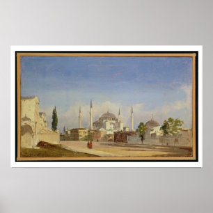 Póster Haghia Sophia, Constantinopla, 1843 (aceite en