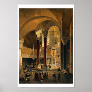 Póster Haghia Sophia, placa 8: la galería y el b