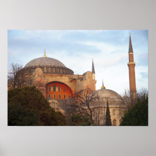 Póster Hagia Sophia inaugurated by the Byzantine