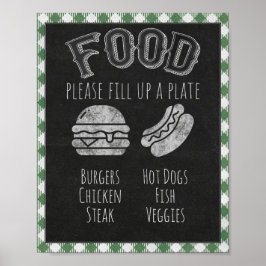Póster Hago Barbacoa, Barra de Comida para Fiestas, Letre