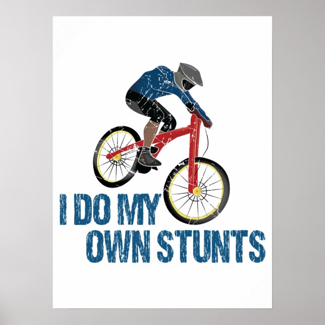 Póster Hago mi propia cosecha en bicicleta de montaña (Frente)
