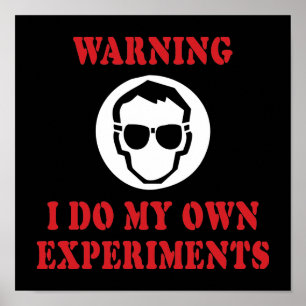 Póster Hago mis propios experimentos - Inventor científic