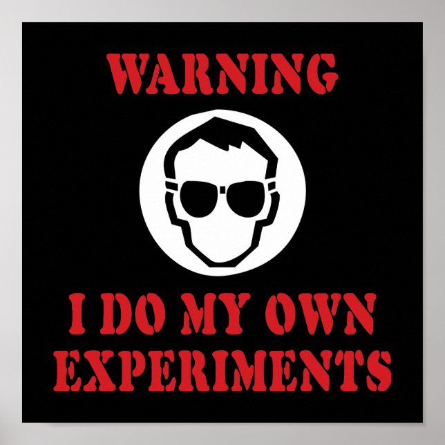 Póster Hago mis propios experimentos - Inventor científic (Frente)
