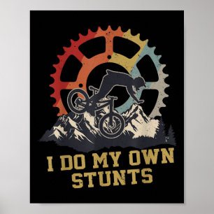 Póster Hago mis propios trucos Bicicleta de montaña Cicli