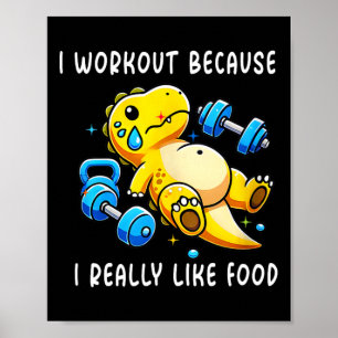 Póster Hago Trabajo Porque Me Gusta Mucho La Comida Graci
