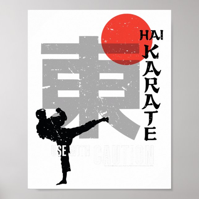 Póster Hai Karate Uso Con Precaución Retro Aftershave (Frente)