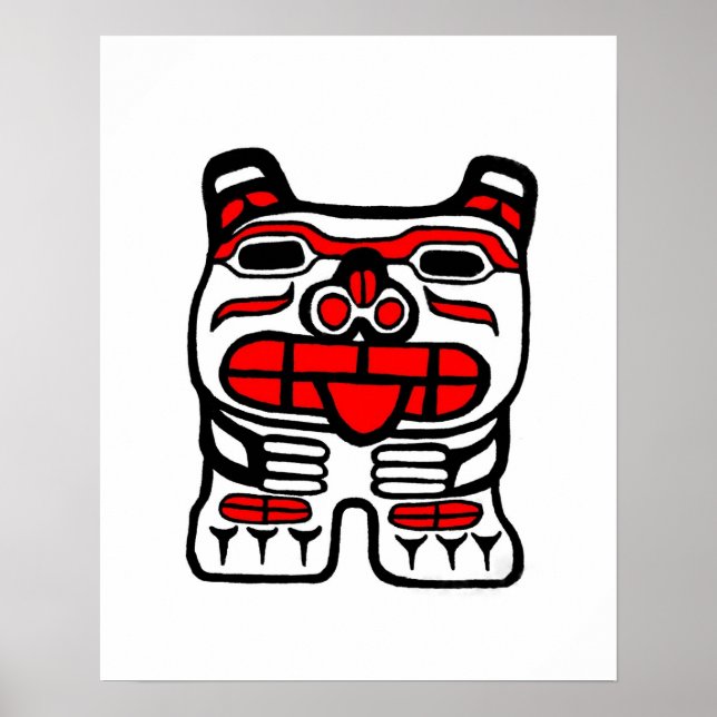 Póster haida Bear (Frente)