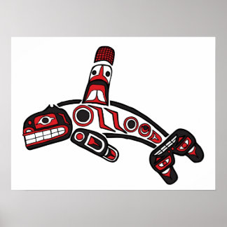 Póster Haida Orca