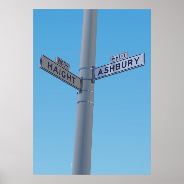 Póster Haight - Ashbury (Frente)