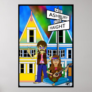 Póster Haight Ashbury verano de amor Poster