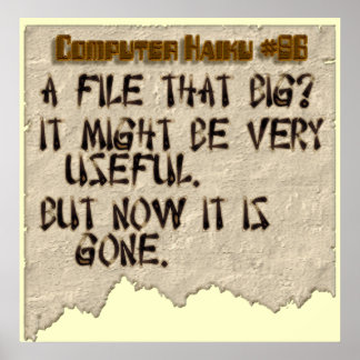 Póster Haiku computacional #86