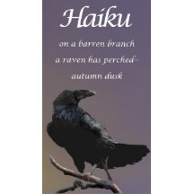 Haiku otoño Dusk Raven