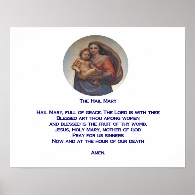 Póster Hail Mary prayer (Frente)