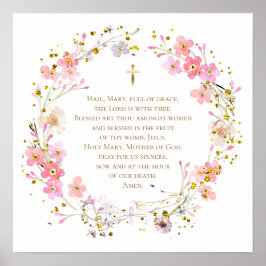 Póster Hail Mary prayer