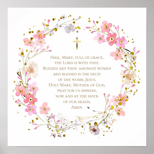 Póster Hail Mary prayer (Frente)