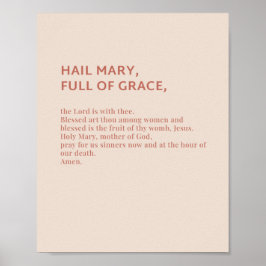 Póster Hail Mary Prayer Poster