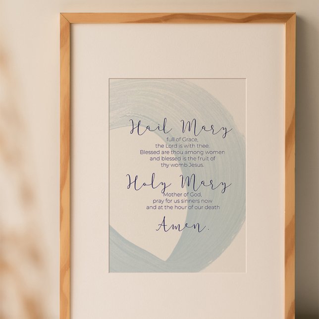 Póster Hail Mary Prayer Wall Art (Subido por el creador)