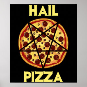 Póster Hail Pizza