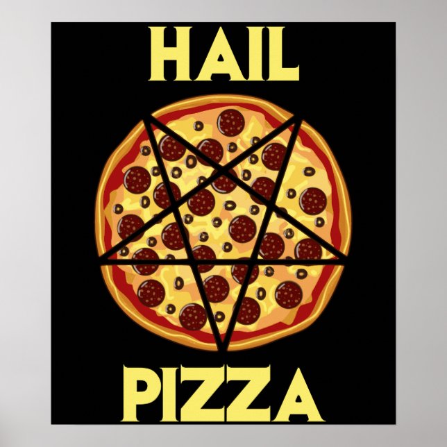 Póster Hail Pizza (Frente)