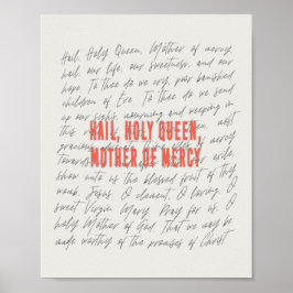 Póster Hail, Poster de la Santa Reina
