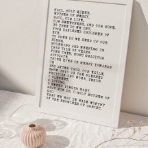 Hail, Poster de la Santa Reina