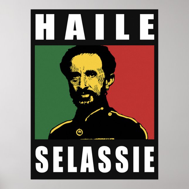 Póster Haile Selassie Leon Rasta Solomon Jah Rastafari (Frente)