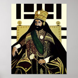 Póster Haile Selassie Leon Rasta Solomon Jah Rastafari