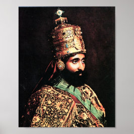 Póster Haile Selassie Lion Rasta Solomon Jah Rastafari