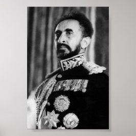 Póster Haile Selassie Su Majestad Jah Rastafari Rasta Reg
