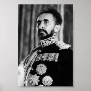 Póster Haile Selassie Su Majestad Jah Rastafari Rasta Reg