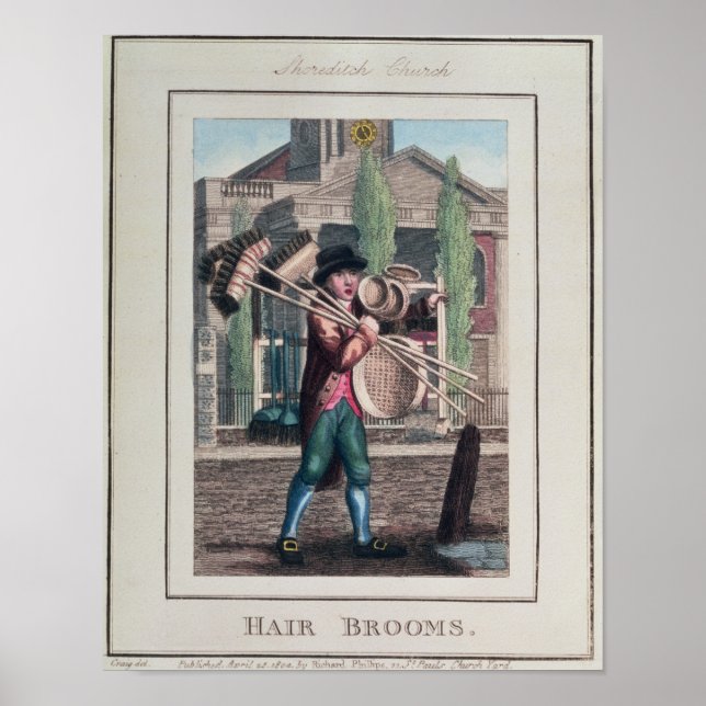 Póster Hair Brooms, Iglesia Shoreditch (Frente)
