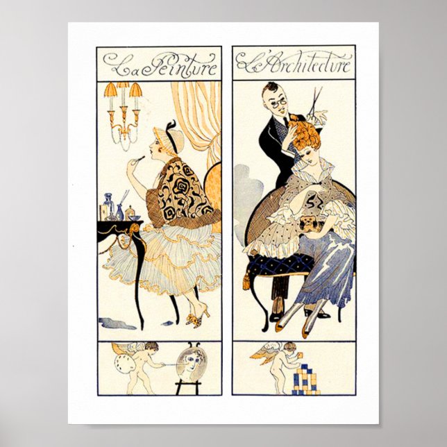 PÓSTER HAIR STYLIST ,FASHION BEAUTY SALON MAKE UP ARTIST (Frente)