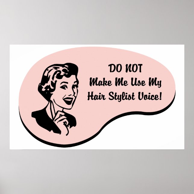 Póster Hair Stylist Voice (Frente)