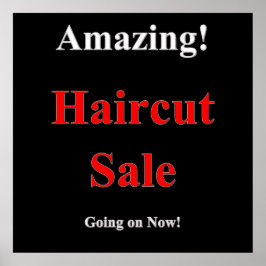 Póster Haircut Sale Poster Matte