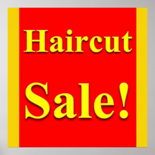 Póster Haircut Sale Poster Matte (Frente)