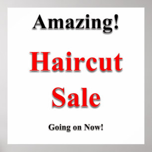 Póster Haircut Sale Poster Matte