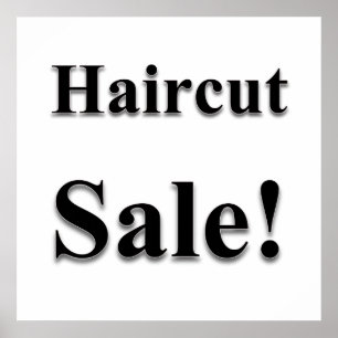 Póster Haircut Sale Poster Matte