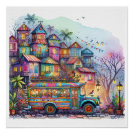 Póster HAITI, Aruba, Antigua