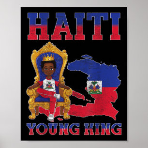 Póster Haití: El Día de la Bandera Haitiana del Joven Rey