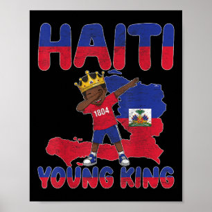 Póster Haití: El Día de la Bandera Haitiana del Joven Rey