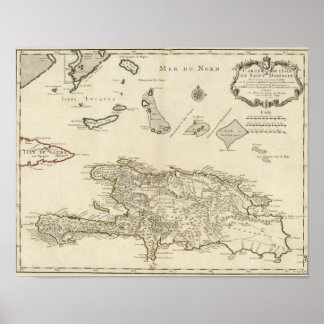 Póster Haití, India Occidental, República Dominicana
