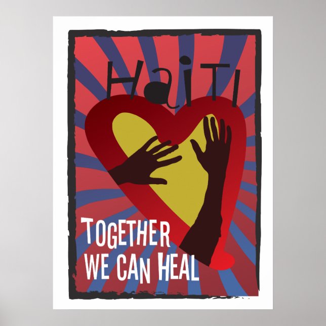 Póster HAITÍ - Juntos Podemos curar (Frente)